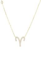 Latelita AnhäNger Halskette Zodiac Sternzeichen Gold Widder Cubic Zirconia