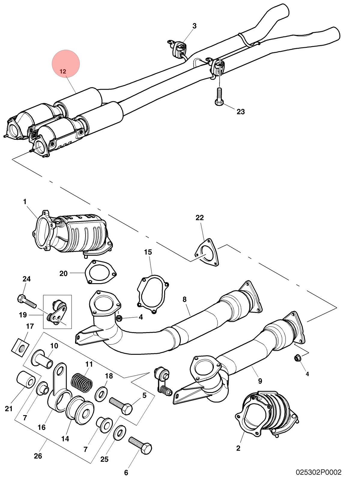 06-13 BENTLEY CONTINENTAL FLYING SPUR LEFT RIGHT EXHAUST PIPE CATALYST OEM