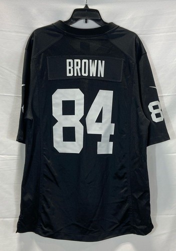 Nike Mens Black Las Vegas Raiders Antonio Brown #84 Jersey Size Large NWT - Picture 2 of 7