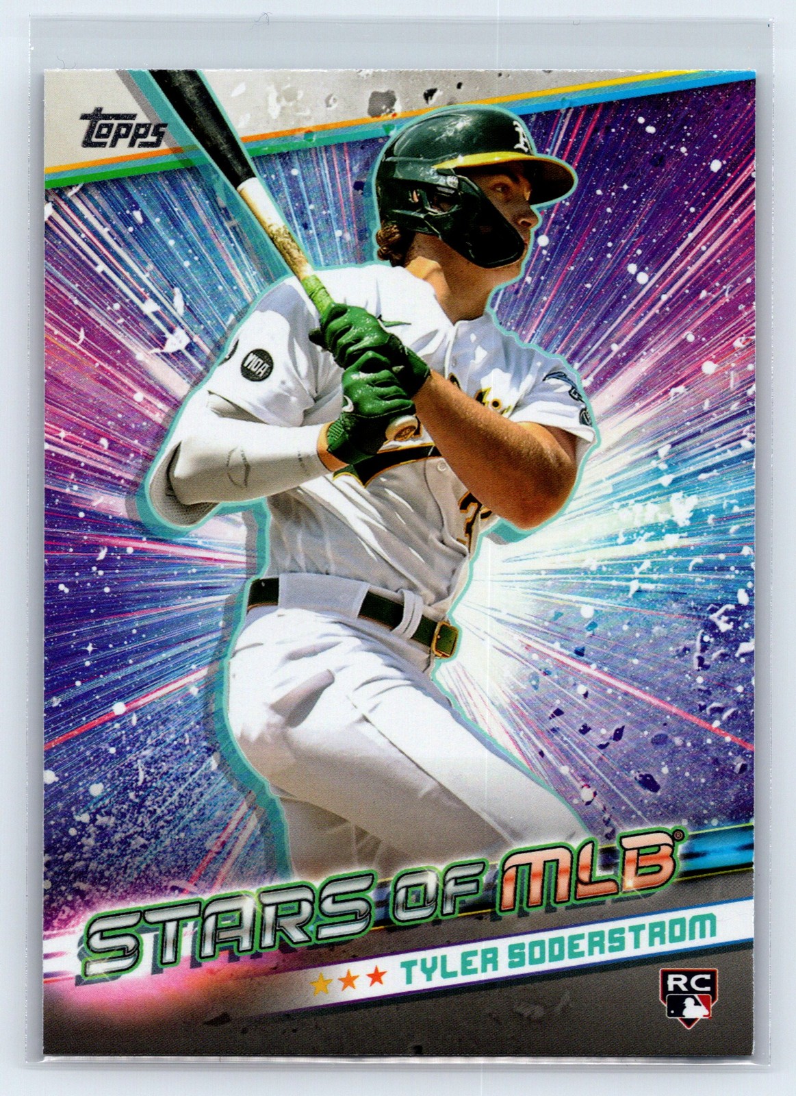 2024 Topps Tyler Soderstrom Stars of MLB #SLMB-18 RC Rookie Oakland Athletics