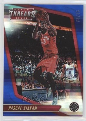 2018-19 Panini Threads Premium Blue 73/75 Pascal Siakam #75 0sm9