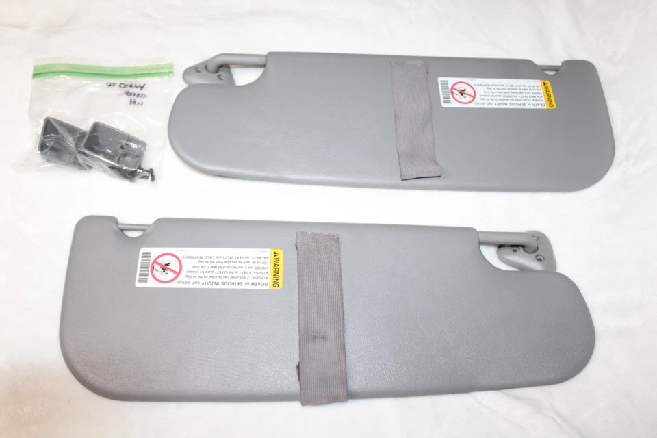 Parasoles Chevy ASTRO Gmc SAFARI 96-05 con clips de parasol VINILO gris LIMPIO Foto 2 de 2