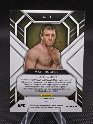 Panini Prizm UFC 2023 - Matt Hughes - Monitores de salón #3 Disco Prizm - Imagen 2 de 2
