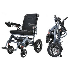 Adults Wheelchair, Blue Lightweight Electric Wheelchair, 12AH 500W Power Motor