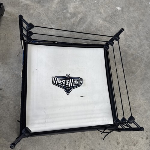 WWE WrestleMania Ring w/ Ramp (2001) – Ropes Included, Some Damage - Picture 14 of 14