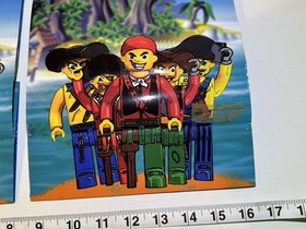 Legoland RARE Gift Bag Lot Pirates Set 7075 Redbeard Ship 2pc Collectible 10x8&rdquo;