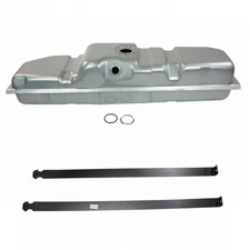 Fuel Gas Tank 34 Gallon with Strap Kit Set for Chevy GMC