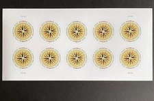 USA 2025 Stamps MNH Global Forever Compass Rose Sheet of 10 United States US