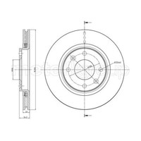 Metelli 2X Bremsscheibe Vorne Ø266 Mm BelüFtet FüR Opel Crossland X 75 1.2 1.6
