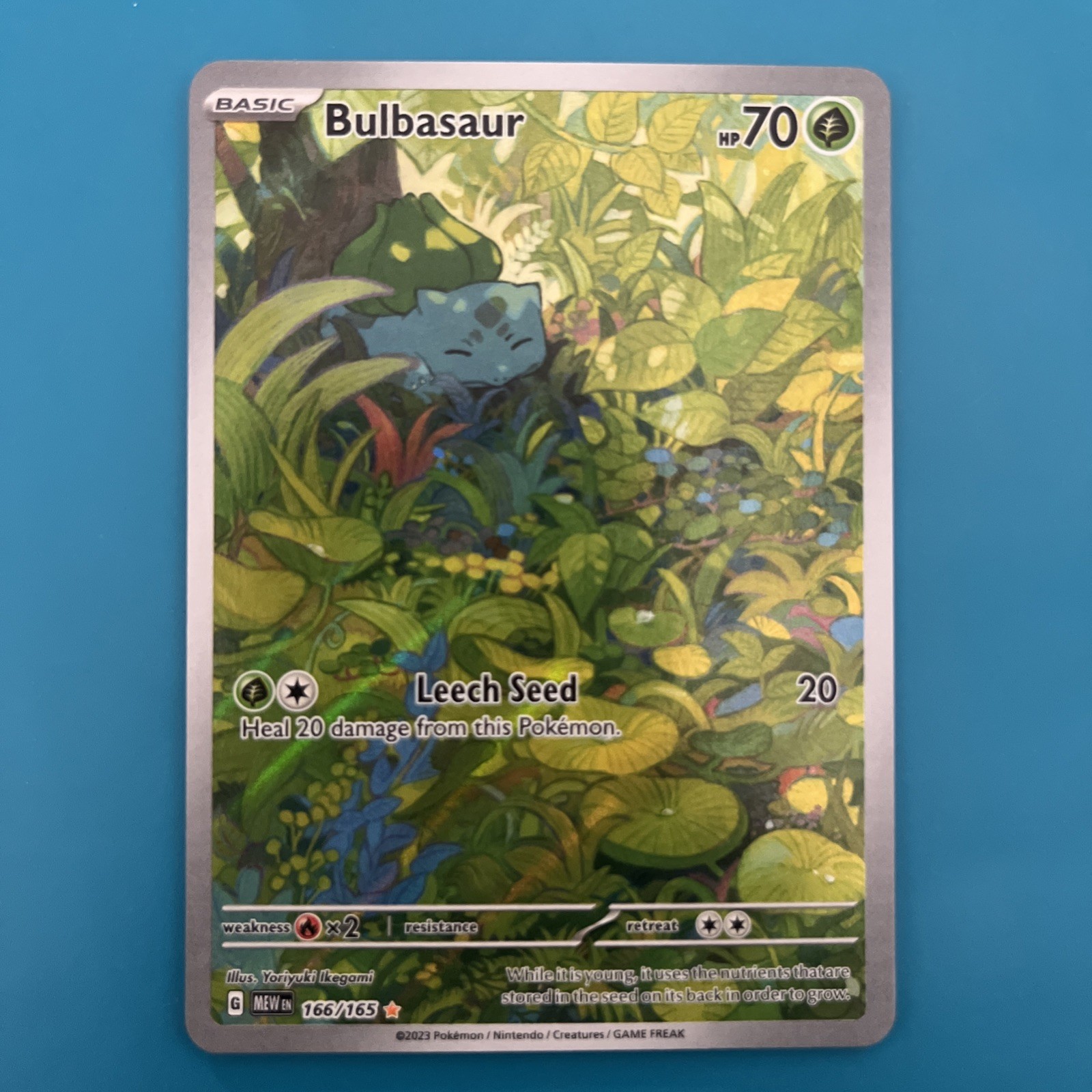 Bulbasaur 2023 Scarlet & Violet: 151 #166/165 Illustration Rare