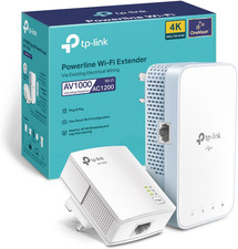 Image of Tp-Link TL-WPA7517 KIT AV1000 Gigabit Powerline Wi-Fi Kit, AC1200 Dual Band Powe