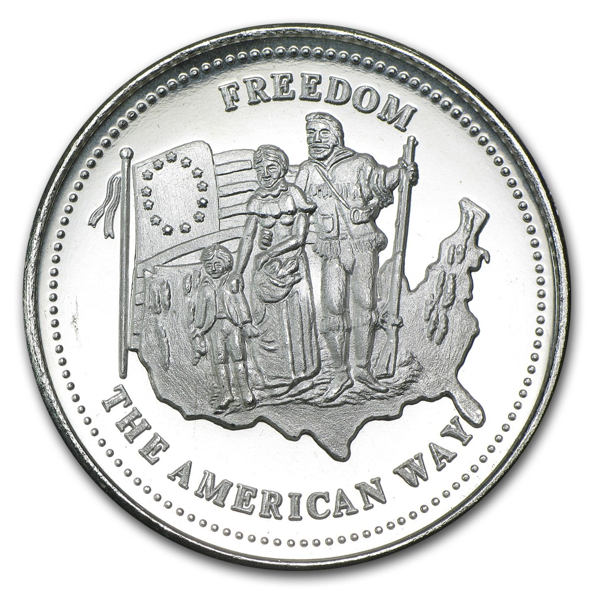 1 oz Silver Round - Johnson Matthey (Freedom, The American Way) | eBay