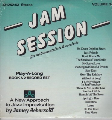 Jam Session~For Instrumentalists & Vocalists~Play Along Book & 2 LP Set~SEALED