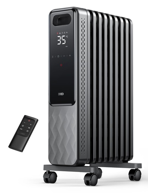 Dreo 9 Fins Oil Filled Radiator 2000W Silent Electric Heaters for Home