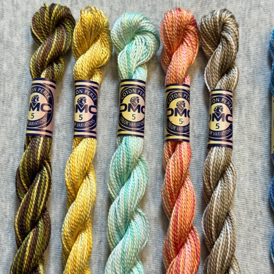 10 DMC Perle Color Variations Size 5 Pearl Cotton Thread No Repeats NOS - Image 2 of 4