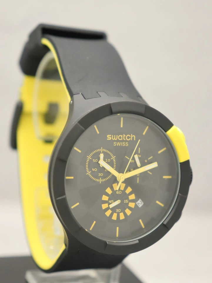 Reloj Hombre SWATCH Swiss Big Bold Checkpoint Amarillo. Foto 2 de 4