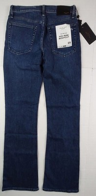 Rag & Bone Peyton Mid Rise Bootcut Jeans Womens Size 25x31.5 (28x31.5) NWT $258
