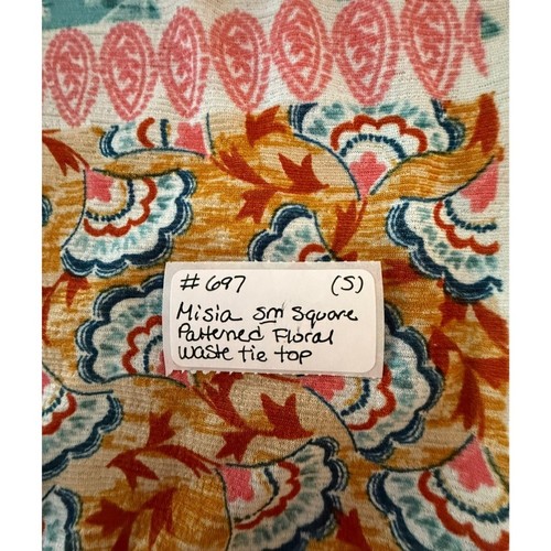 Boho Floral Patchwork Women's Top by Misia. Size Small - Picture 5 of 5