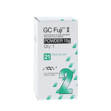 GC Fuji II Glass Ionomer Cement Powder 21 Pale Yellow 15g 000095