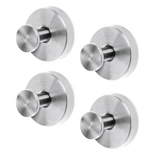 4pcs Suction Cup Hooks, Durable Stainless Steel Hanging Shower Wall Suction C...