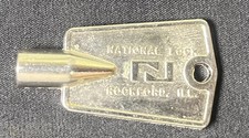 National Lock Rockford Illinois Freezer Key for vintage deep freeze Freezer
