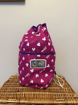 Vintage Disney Pink Drawstring Bag, P.E Bag, Shoe Bag