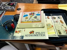 Tested Maico Pilot B Picture Audiometer w/ Case, Headphones, Manual