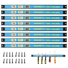 8PACK 18inch Heavy Duty Magnet Tool Bar,Magnetic Tool Holder Strip for Workshop