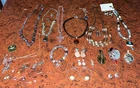Vintage Lot of Natural Beads and Art Glass Costume Jewelry