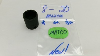 Matco Silver Eagle tools 3/8'' drive 3/4 Impact Socket BP246SE Nice!