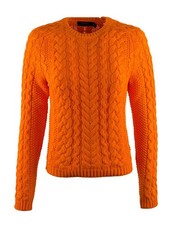 Polo Ralph Lauren Women's Aran-Knit Crewneck Sweater-SO-XS
