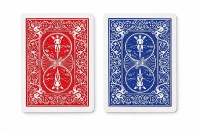Bicycle Red Blue Double Backer Gaff Card Rider Back USPCC Poker Size Magic Trick