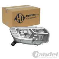 Diederichs Halogen Scheinwerfer LED-TFL Rechts FüR Dacia Logan Sandero | 4456180