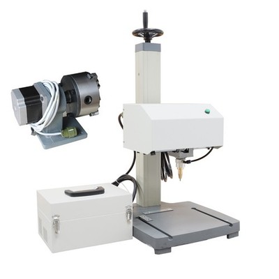 7'' Screen Pneumatic Dot Peen Metal Print Marking Machine 110V w/Rotary Att