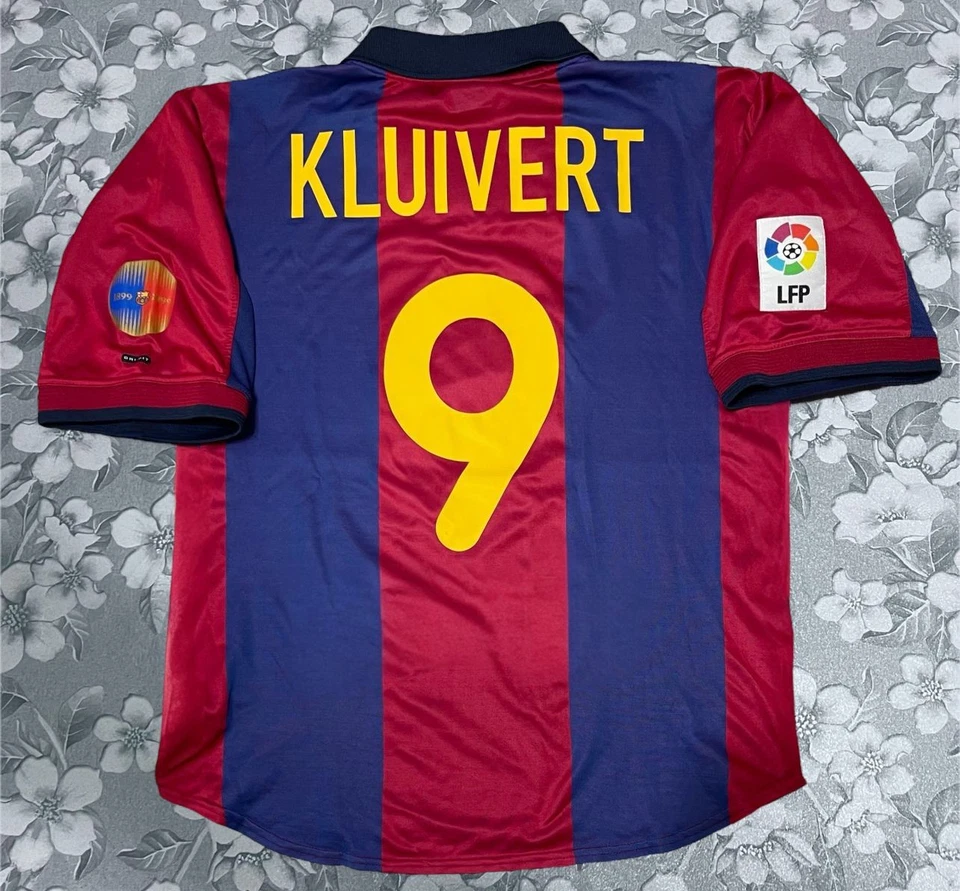 Maglia Calcio Barcellona 2000 Kluivert #9# Taglia XL Vintage - Immagine 4 di 4