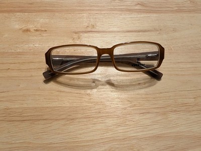 NOS Vintage Killer Loop 7043 Eyeglasses Brown Rectangular 52-16-135