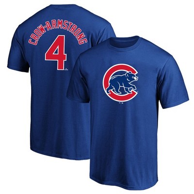 Men's Fanatics Pete Crow-Armstrong Royal Chicago Cubs Big & Tall Name & Number