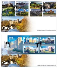 GB 2026 CASTLES First Day Cover Pair, Castleton postmark, issue date 21/05/2026
