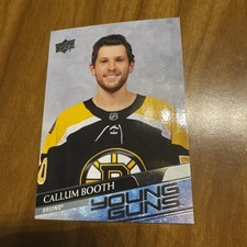 2020-21 Upper Deck Extended Series Young Guns Callum Booth YG RC Card# 704