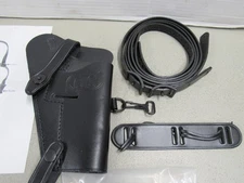 US Army USMC M7 1911 Shoulder Holster 45 Auto M9 Beretta Black Leather RH NOS