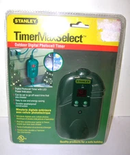 Stanley Time Max Select Outdoor Digital Photocell Timer 58453 Weatherproof  NEW