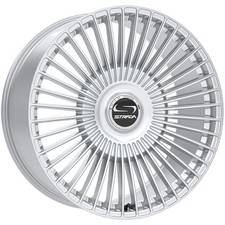 Strada Sf71 Spaghetti 22x9 5x1155x120 20mm Silver Wheel Rim 22 Inch