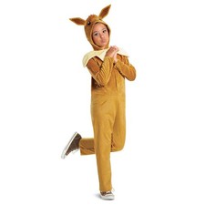 Eevee Hooded Jumpsuit Costume for Kids   Pok mon, Size XL 14-16 