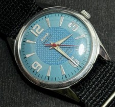 Vintage HMT Pilot 17 Jewels With Sky Blue Dial Men's Wristwatch