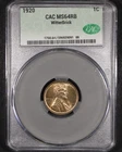 1920 Lincoln Wheat Cent - 1c CACG MS64 RB - Red Brown - WitterBrick