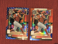 2022 KYLE SCHWARBER 139 2card lot Donruss Optic /76 /199  Philadelphia Phillies