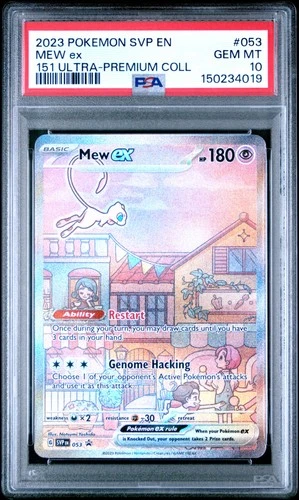 2023 POKEMON SVP EN-SV BLACK STAR PROMO 151 ULTRA-PREM COLL #053 MEW EX PSA 10