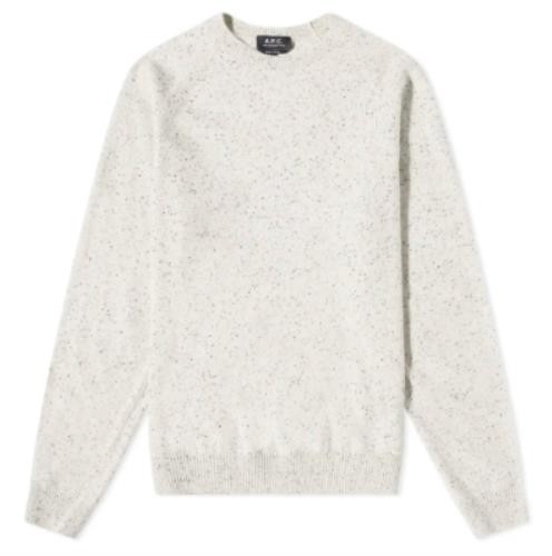 A.P.C. Men's Tommy Donegal Crewneck Sweater Size XL NEW $250 WOAMD H23141 - Picture 1 of 4