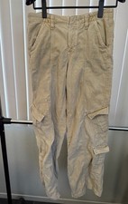 Women s Urban Outfitters BDG Y2K Cargo Khaki Corduroy Pants Size Small