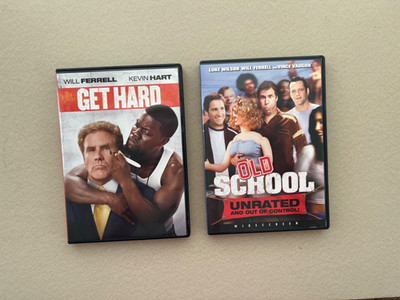 Will Ferrell Comedy 2DVD Lot Get Hard Old School Unrated Kevin Hart Vince Vaughn